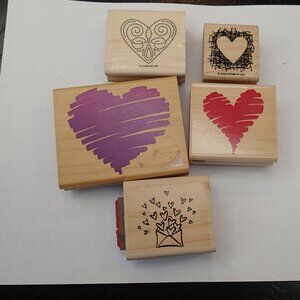 Hearts Stampers Set of 5